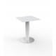 Table carrée pied central design VASES VONDOM - blanc