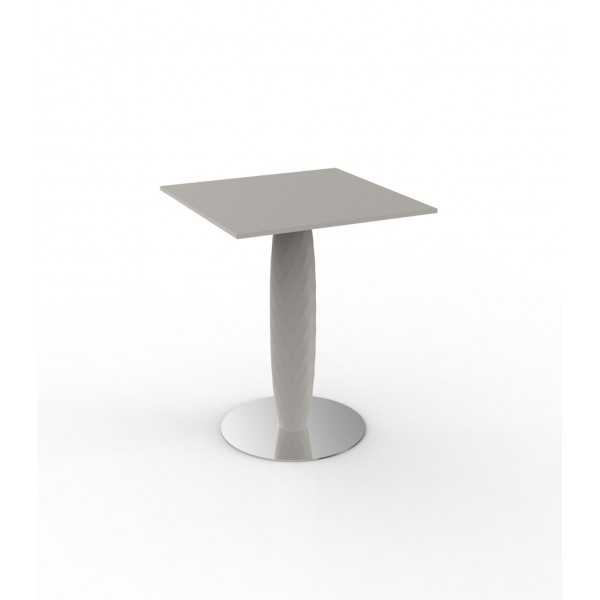 Table carrée pied central design VASES VONDOM - taupe