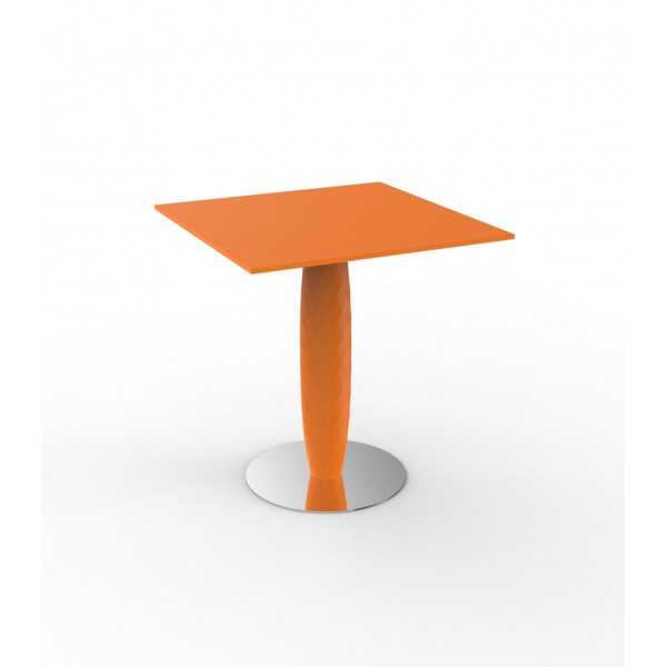 VASES table carrée avec pied central (70x70x74 cm) - Vondom