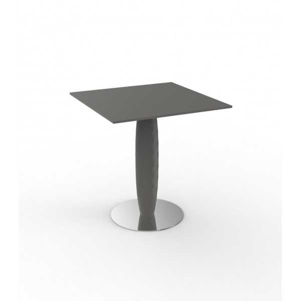 VASES table carrée avec pied central (70x70x74 cm) - Vondom