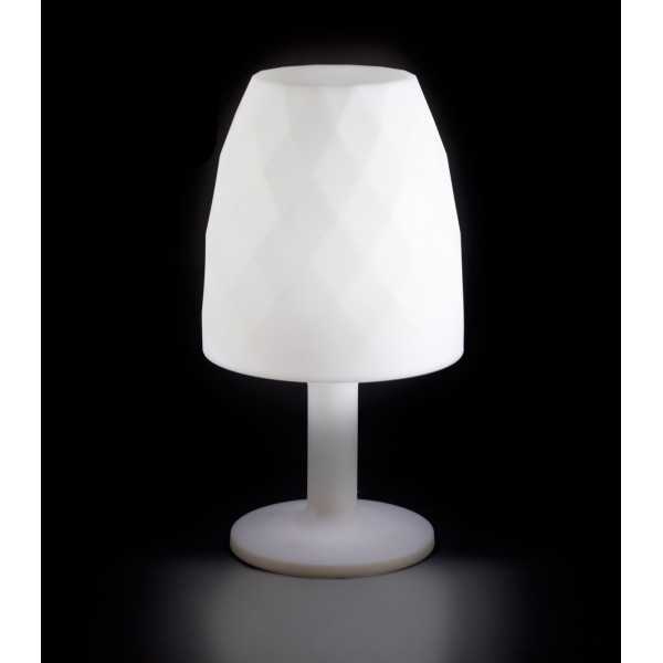 VASES small white LED design lamp (Ø38x70 cm) - Vondom