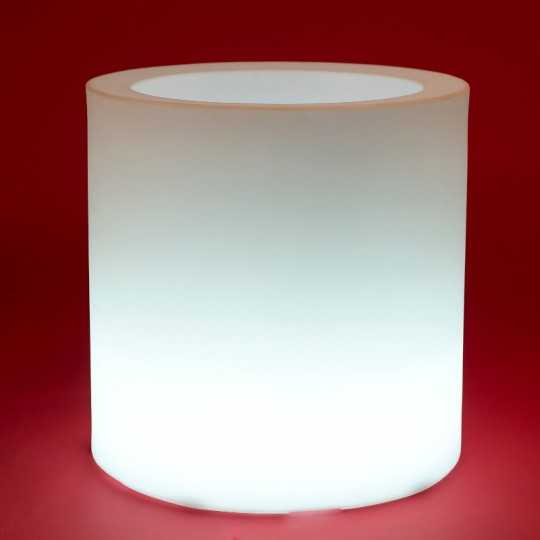 Pot Lumineux à LED Blanche Cylindre CYLINDER Vondom