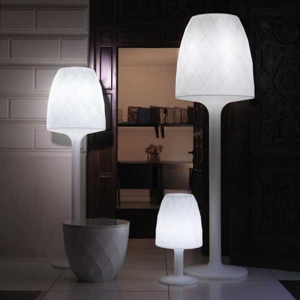 VASES small white LED design lamp (Ø38x70 cm) - Vondom