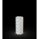 MARQUIS white lighted flowerpot (Ø25x53 cm) - Vondom