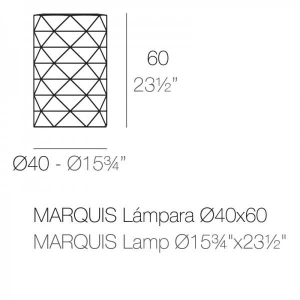 MARQUIS LED Lamp RGBW Multicolor (Ø40x60 cm) - Vondom