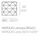 MARQUIS lampe LED RGBW Vondom dimension