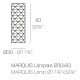 Lampe Sans Fil Marquis Vondom dimension