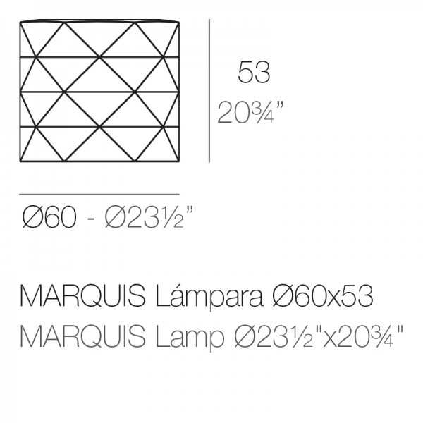 MARQUIS LED RGBW wireless lamp (Ø60x53 cm) - Vondom