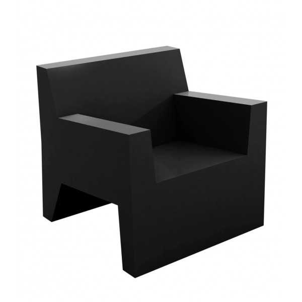 Fauteuil salon JUT Vondom finition laquée - noir