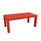 Grande table rectangulaire JUT VONDOM - rouge