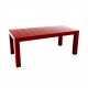 Grande table rectangulaire finition laquée JUT VONDOM - rouge