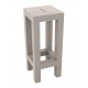 Tabouret JUT Vondom laqué - taupe