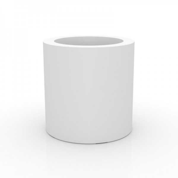 Vondom CYLINDER White Pot with Lacquered Finish