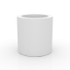 Vondom CYLINDER White Pot with Lacquered Finish