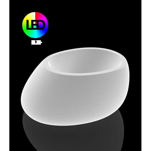 STONE LED RGBW wireless flower pot (80x65x40 cm) - Vondom