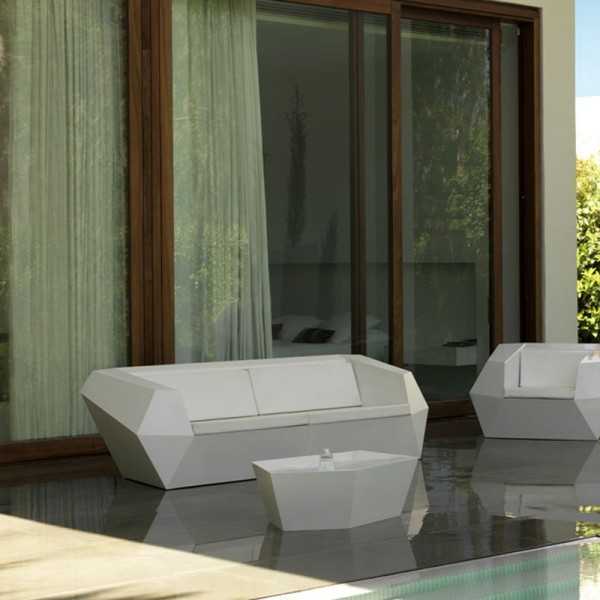 Module Gauche Blanc Pour Canapé Design Faz de chez Vondom