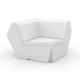  Faz Sofa Corner 90 Luz White Led Light Seat by Vondom (switched off)