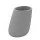 STONE pot de fleurs finition mate - gris acier