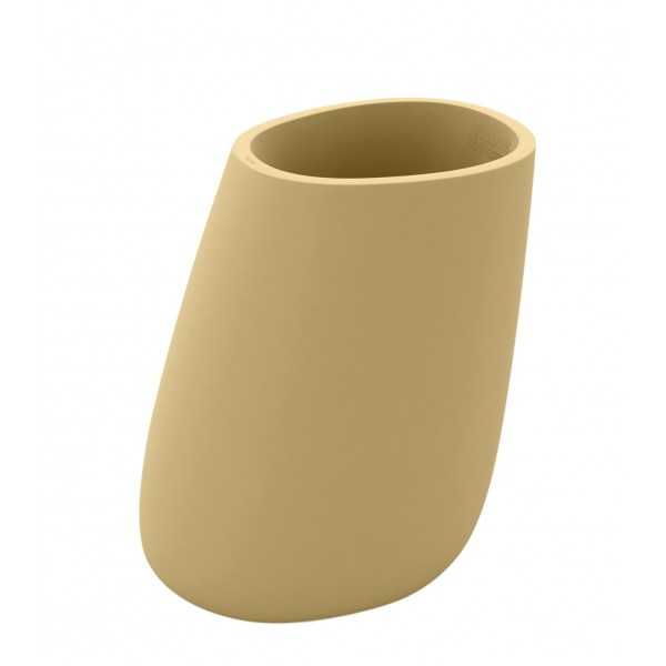 STONE pot de fleurs finition mate - beige