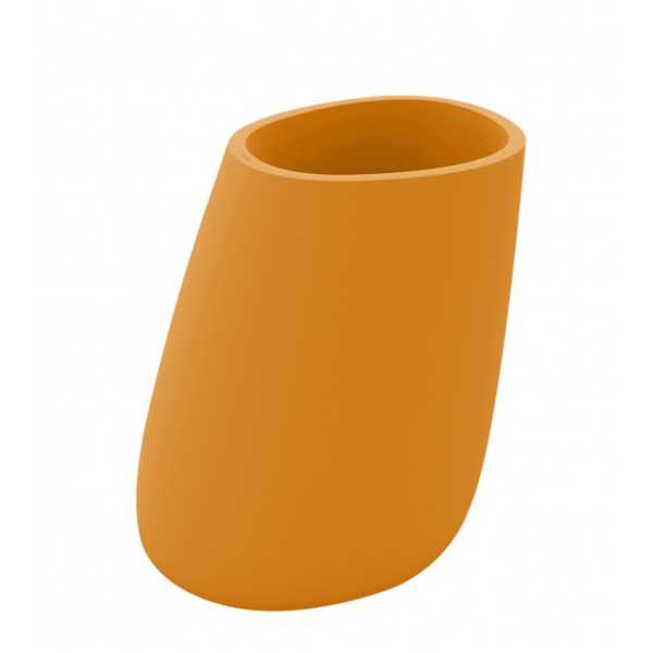 STONE pot de fleurs finition mate - orange