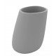 STONE pot de fleurs finition mate - gris acier