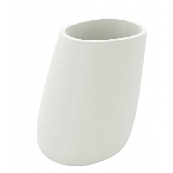 STONE pot de fleurs finition mate - blanc