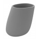 STONE pot de fleurs finition mate - gris acier