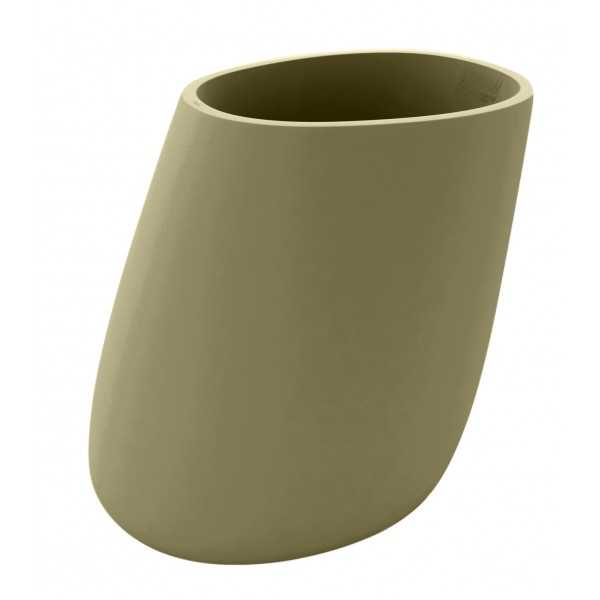 STONE pot de fleurs finition mate - khaki