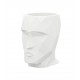 Small flower pot in the shape of a head - White - NANO ADAN