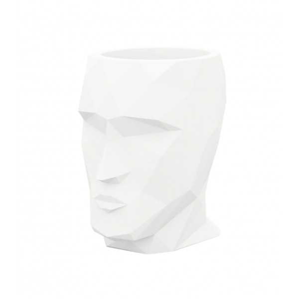 Small flower pot in the shape of a head - White - NANO ADAN