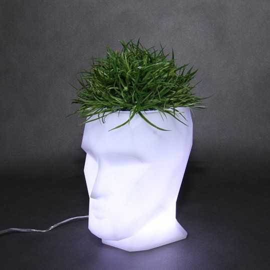 Pot de fleur MARQUIS led blanc par JMFERRERO - Vondom