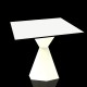VERTEX Square White LED Light Table (59x59x72 cm) - Vondom