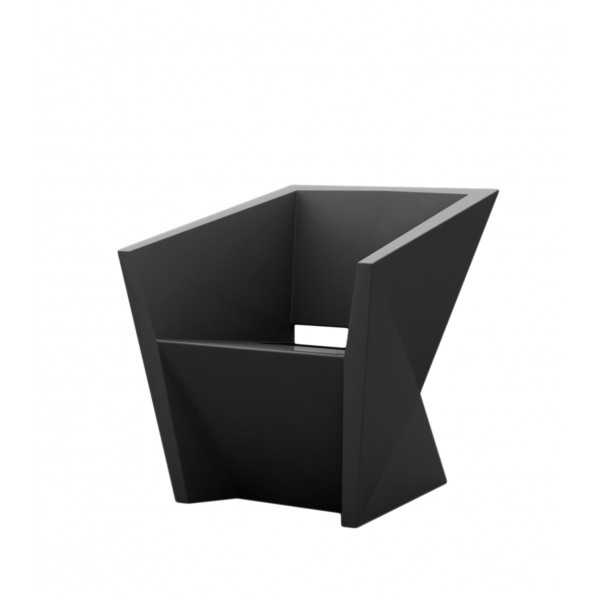 Faz Fauteuil de repas design Vondom laqué - anthracite