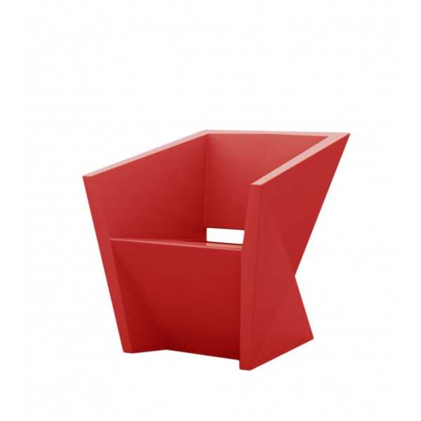 Faz Fauteuil de repas design Vondom laqué - rouge