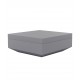 Pouf design carré Vela Vondom - gris acier