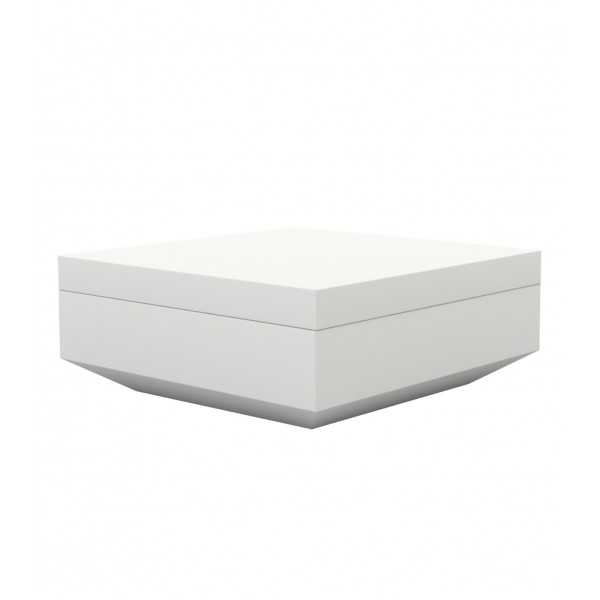 Pouf design carré Vela Vondom - blanc