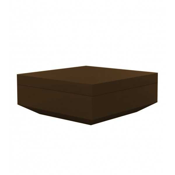 Pouf design carré Vela Vondom - bronze