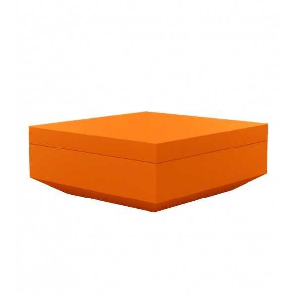 Pouf design carré Vela Vondom - orange