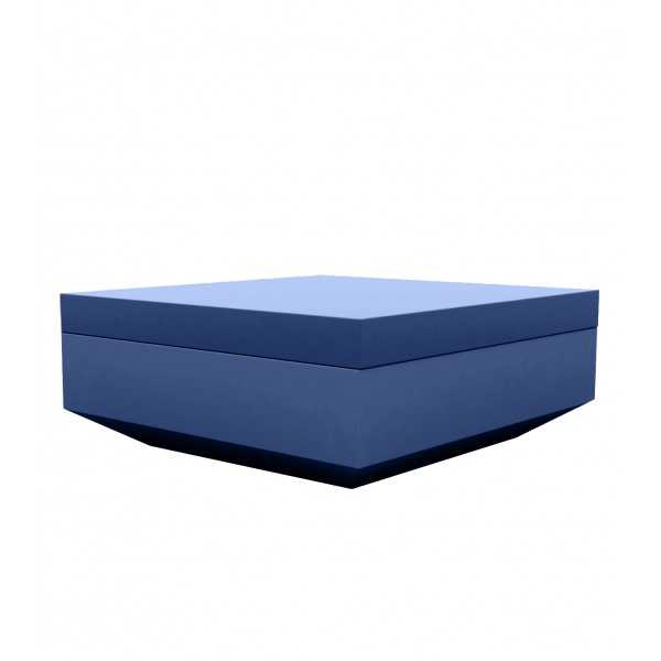 Pouf design carré Vela Vondom - bleu