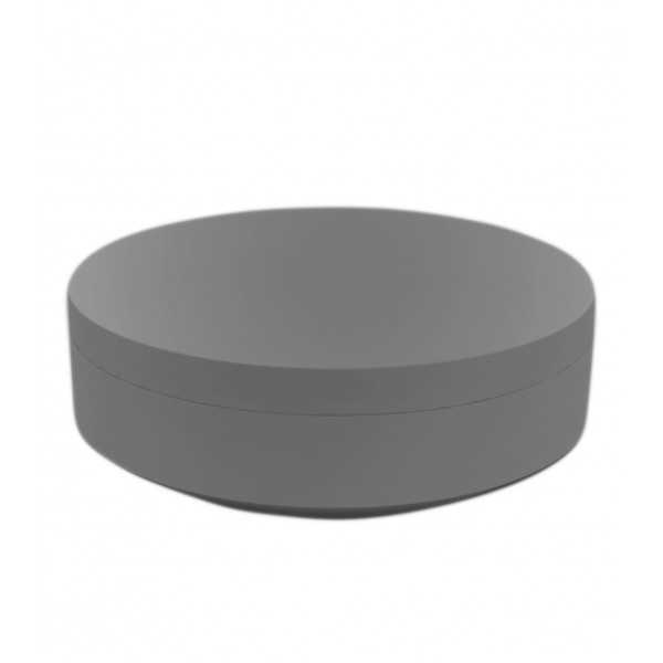 Pouf Design Rond Vela Vondom - gris acier