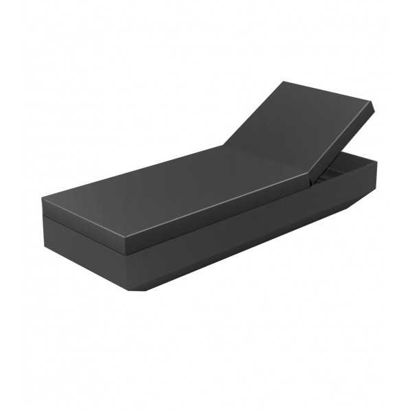 Vela chaise longue design Vondom - anthracite