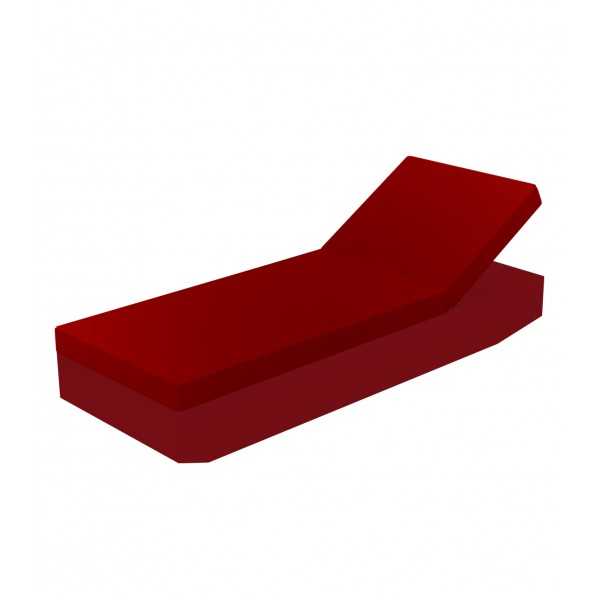Vela chaise longue design Vondom - rouge