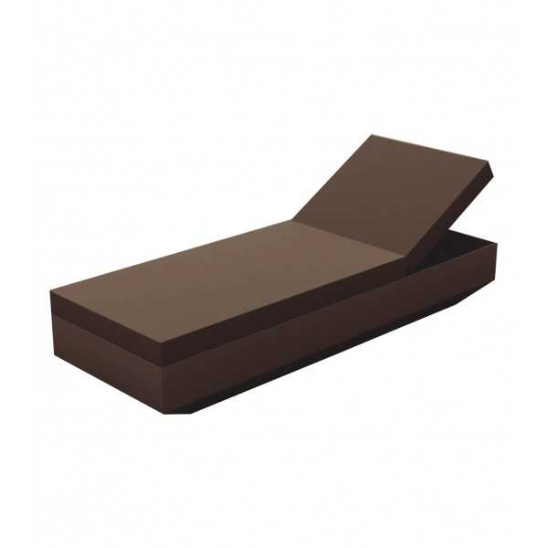 Vela chaise longue design Vondom laquée - bronze