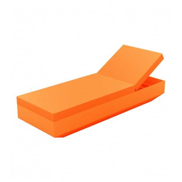 Vela chaise longue design Vondom laquée - orange