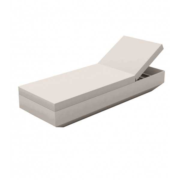 Vela chaise longue design Vondom laquée - taupe