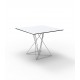 Vondom FAZ Table Design Carrée Inox - blanc