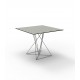 Vondom FAZ Table Design Carrée Inox - gris acier