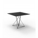 Vondom FAZ Table Design Carrée Inox - noir