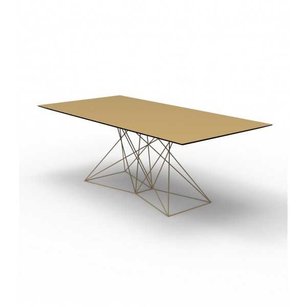 Faz Grande Table de Repas en Inox Vondom - beige