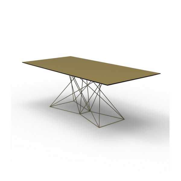 FAZ Large Stainless Steel Dining Table (200x100x72 cm) - Vondom